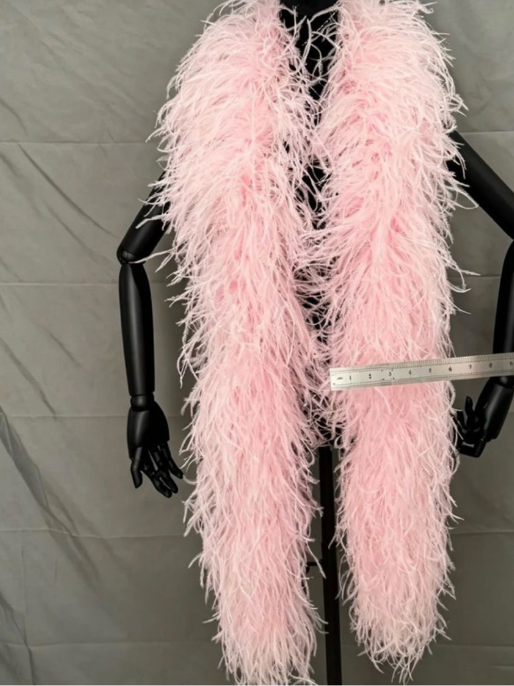 Pink ostrich Feather Boa Scarf - 6 ft